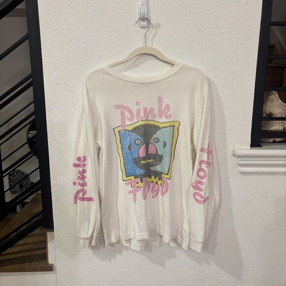 Daydreamer Pink Floyd Division bell long sleeve tee in Vintage white - Picture 2 of 7